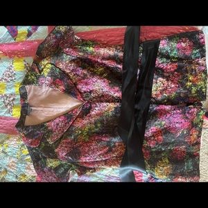 Adrianna papell flower blouse